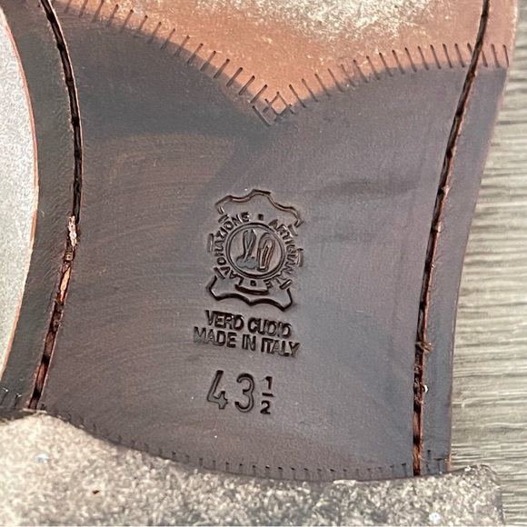 Antonio Maurizi Suede Penny Loafer Tan Size 10.5 - Picture 8 of 10